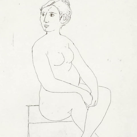 Mujer Sentada Desnuda - MATADERO ART